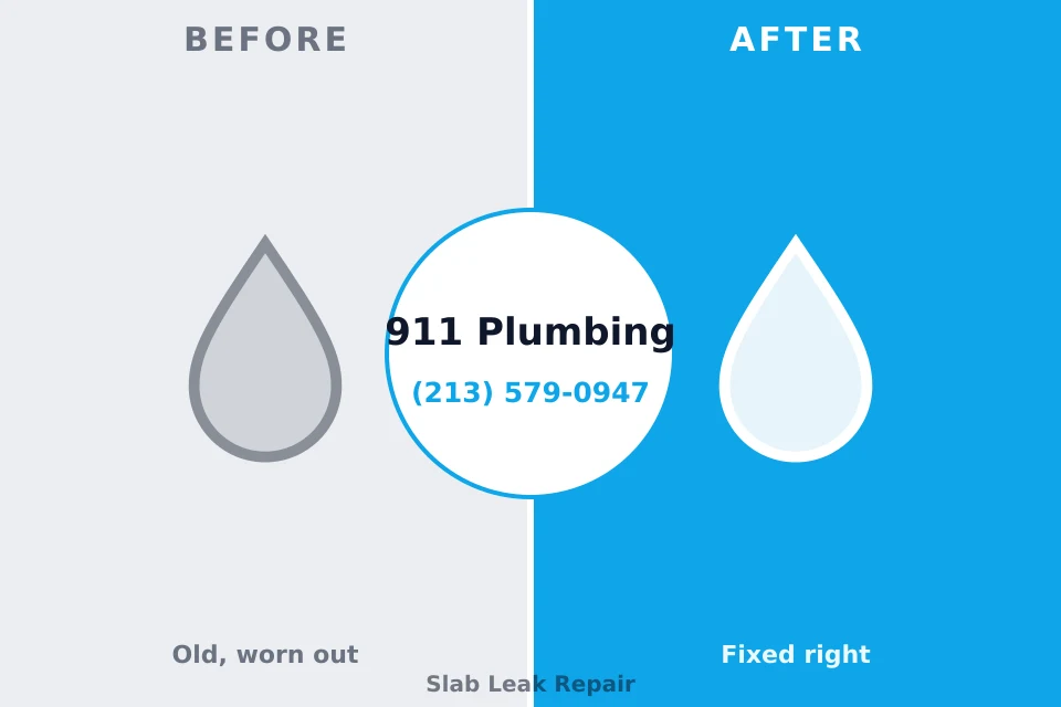 Before and after: plumbing repair Housatonic, MA